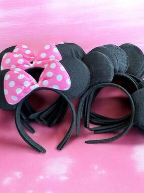 Minnie & Mickey Ear Headband Set of 18 Universal Size